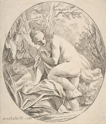 Diana kylpylässä, 1744.