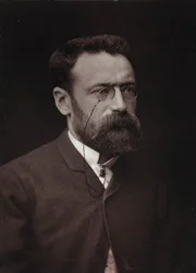 Taiteellinen ja elämäkerrallinen albumi, 5. vuosi, Salon 1885; ranskalaisen taidemaalarin Paul Tavernierin (1852-1943) muotokuva