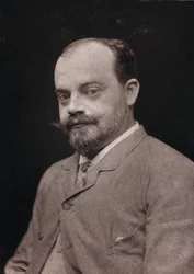 Taiteellinen ja elämäkerrallinen albumi, 5. vuosi, Salon 1885; ranskalaisen taidemaalari Gabriel Ferrierin (1847-1914) muotokuva
