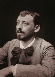 Taiteellinen ja elämäkerrallinen albumi, 5. vuosi, Salon 1885; ranskalaisen taidemaalari Frédéric Montenardin (1849-1926) muotokuva