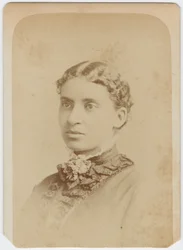 Carte de vision tai Lottie Grimke, n. 1870