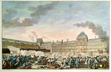 10. elokuuta 1792, kaiverrus Isidore Stanislas Helman (1743-1809) 1792-93
