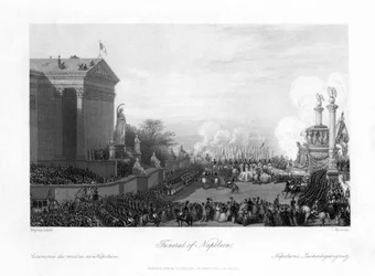 Napoleon Bonaparten hautajaiset 1818.