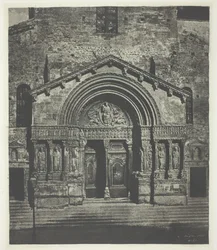 Arles: The West Porch of Saint-Trophime, 21. lokakuuta 1854, painettu 1982.