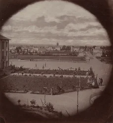 Vincennesin keisarillinen turvapaikka, näkymä Charentoniin, 1858-59.