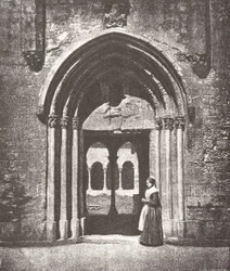 Saint-Trophimen portaali, luostarin sisäänkäynti, Arles, Saint-Trophimen metropolikirkko,..., 1852.