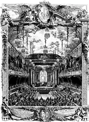 Hallin koristelu Versailles
