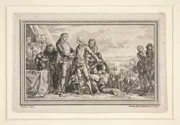 Le Roi arme le Dauphin a Fontenoy (Kuningas aseistaa Dauphinia Fontenoyssa)