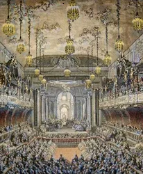 Balettikomedian "La Princesse de Navarre" esitys Versailles