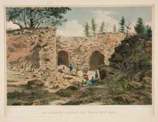 Vanhat kasematit - sisätilojen Fort Putnam, West Point