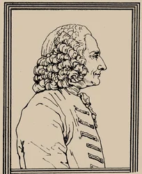 Muotokuva säveltäjä Jean-Philippe Rameausta 1683-1764, n. 1800.