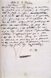 Projekti Les Fleurs du Malin 2. painoksen esipuheen (kynä ja muste paperille)