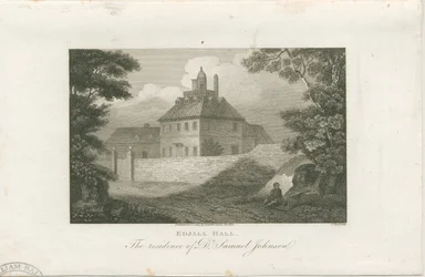 Lichfield - Edial Hall: kaiverrus, nd [c 1805] (painettu)
