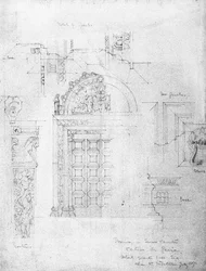 Oviaukko pienessä luostarissa, Certosa di Pavia, 1891.