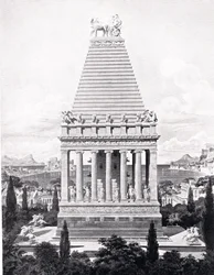 Alkuperäinen mausoleumi, kuvitus "Hutchinsonin kansakuntien historiasta"