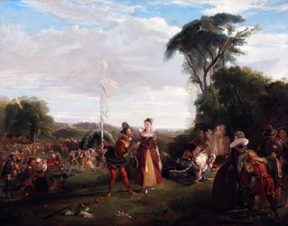 Toukokuun päivä kuningatar Elisabetin aikana 1821 (Öljy kankaalle)