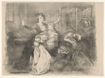 Escena del drama escènic Maria Antonieta Acaben els anuncis de ballets i obres de teatre representades a l