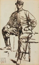 Charles Keene vapaaehtoisena.