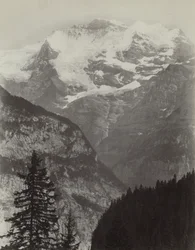Jungfrau, Näkymä Mürrenistä, Sveitsi, n. 1860-luku.