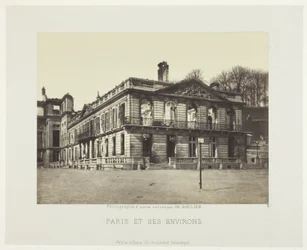 Palais de Saint-Cloud, sarjasta "Paris et ses environs" (Pariisi ja sen ympäristö).
