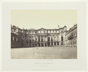 Incendi de París (façana del Palau de Saint-Cloud), de la sèrie "Paris Incendié" finlandès