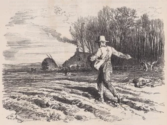 Scattering Seed, Le Magasin Pittoresque, toukokuu 1857.