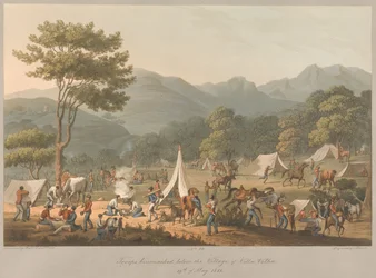 10. joukko leiriytyi Villa Velhan kylän alapuolelle 19. toukokuuta 1811