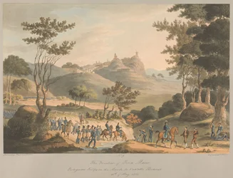 Nro 9: Pina Macorin raja-alue. Portugalilaiset joukot marssilla kohti Costello Brancoa, 18. toukokuuta 1811