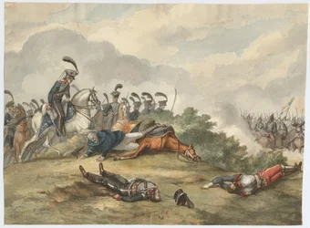 Marsalkka Blücher Lignyn taistelussa 16. kesäkuuta 1815 1818