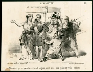 Le Charivari, satiirinen mustavalkoinen