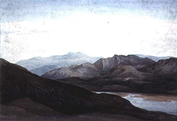Mawddach-joella, Merionethshire, Cader Idris kaukana