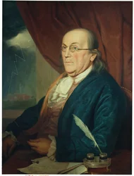 Benjamin Franklinin (1706-90) muotokuva, 1789