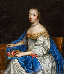 Louise-Antoinette de la Chatren muotokuva. Öljy kankaalle.