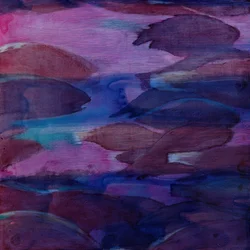 Purple Parrots VI, 2000 (öljy gessoon)