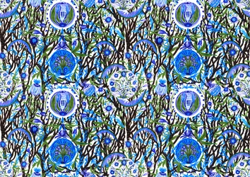 Ashmolean Museum Pattern Design #2, 2020 (sivellin ja kynät)