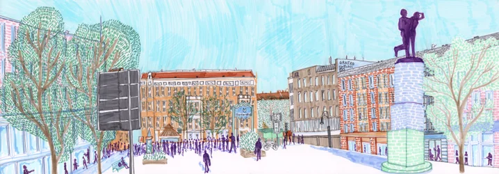 Hermannplatz, 2017 (siveltimen kynät)
