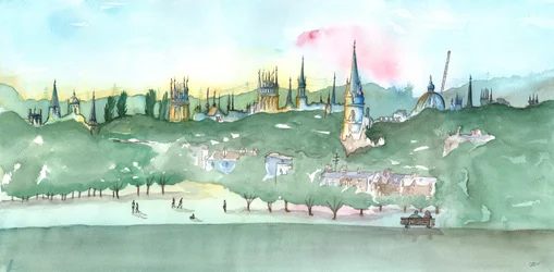 Oxford Spiers, 2014 (akvarelli)