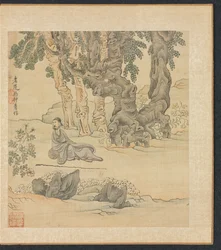Maalauksia muinaisten mestareiden mukaan: Zhongqingin muotokuva maisemassa, 1598-1652.