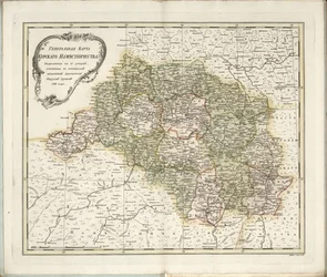 Kurskin kuvernöörin yleinen kartta, 1788.