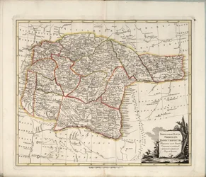 Ufan kuvernöörin yleinen kartta, 1791.