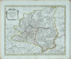 Vjatkan kuvernöörin yleinen kartta, 1791.