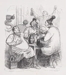 Seurakunnan laulajat Bérangerin täydellisistä teoksista, 1836.