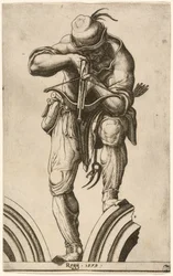 Jousiampuja ampumassa varsijousella