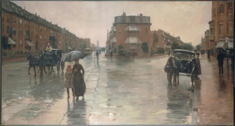 Sateinen päivä Bostonissa, 1885