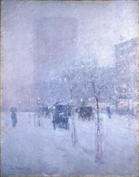 Myöhäinen iltapäivä, New York, talvi