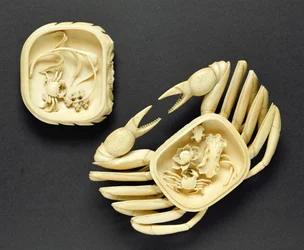 Ravun muotoinen laatikko, Qianlong-kausi, 1736-95