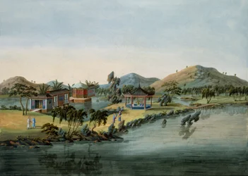 Garden Scene, n. 1820-40 (wc paperilla)