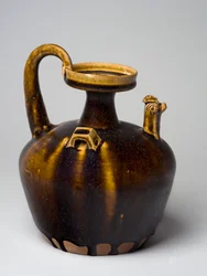 Hu kananpääkoristeella, Eastern Jin, 317-420 (lasitetut astiat)