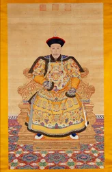 Kiinan keisari Qianlongin muotokuva seremoniassa