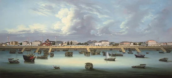 Näkymä Bundista Shanghaissa, n. 1855
